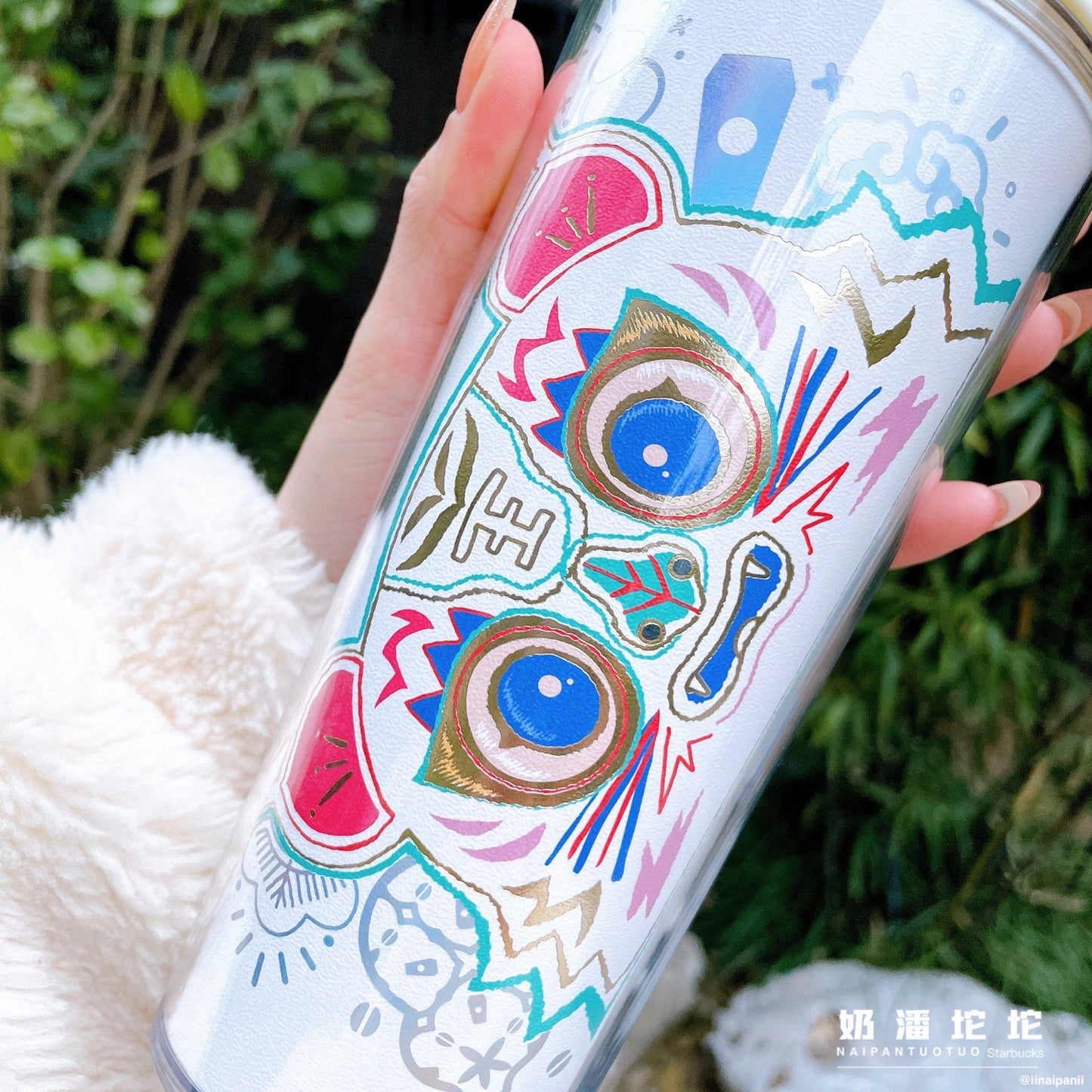 Starbucks China 473ml 2022 new year tiger series Chinese traditional tiger cup