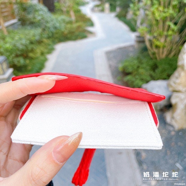 Starbucks China 2022 new year tiger series Chinese traditional tiger embroider cards holder（red/blue）