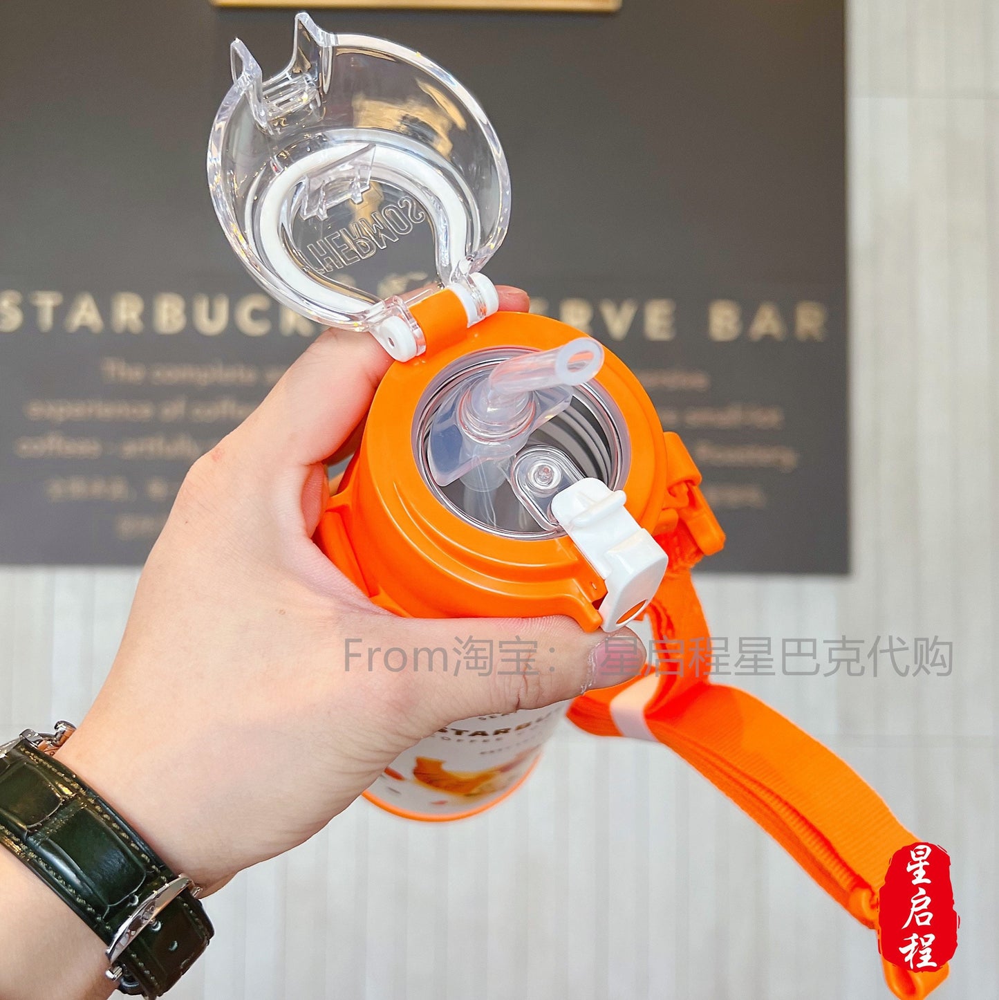 Starbucks × Thermos China 550ml 2022 new year tiger series tiger vacuum cup（2 ways to use）
