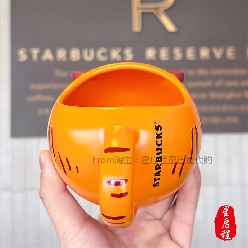 Starbucks China 414ml 2022 new year tiger series orange tiger ceramics mug