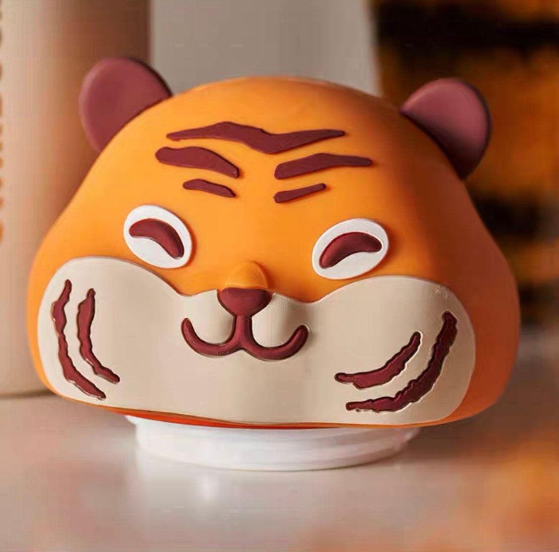 Starbucks China 220ml 2022 new year cute tiger series tiger cover capsule cup with tiger stripes cup holder