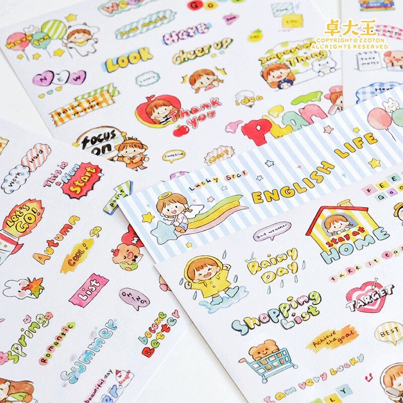 Molinta daily life word sticker pack（English）
