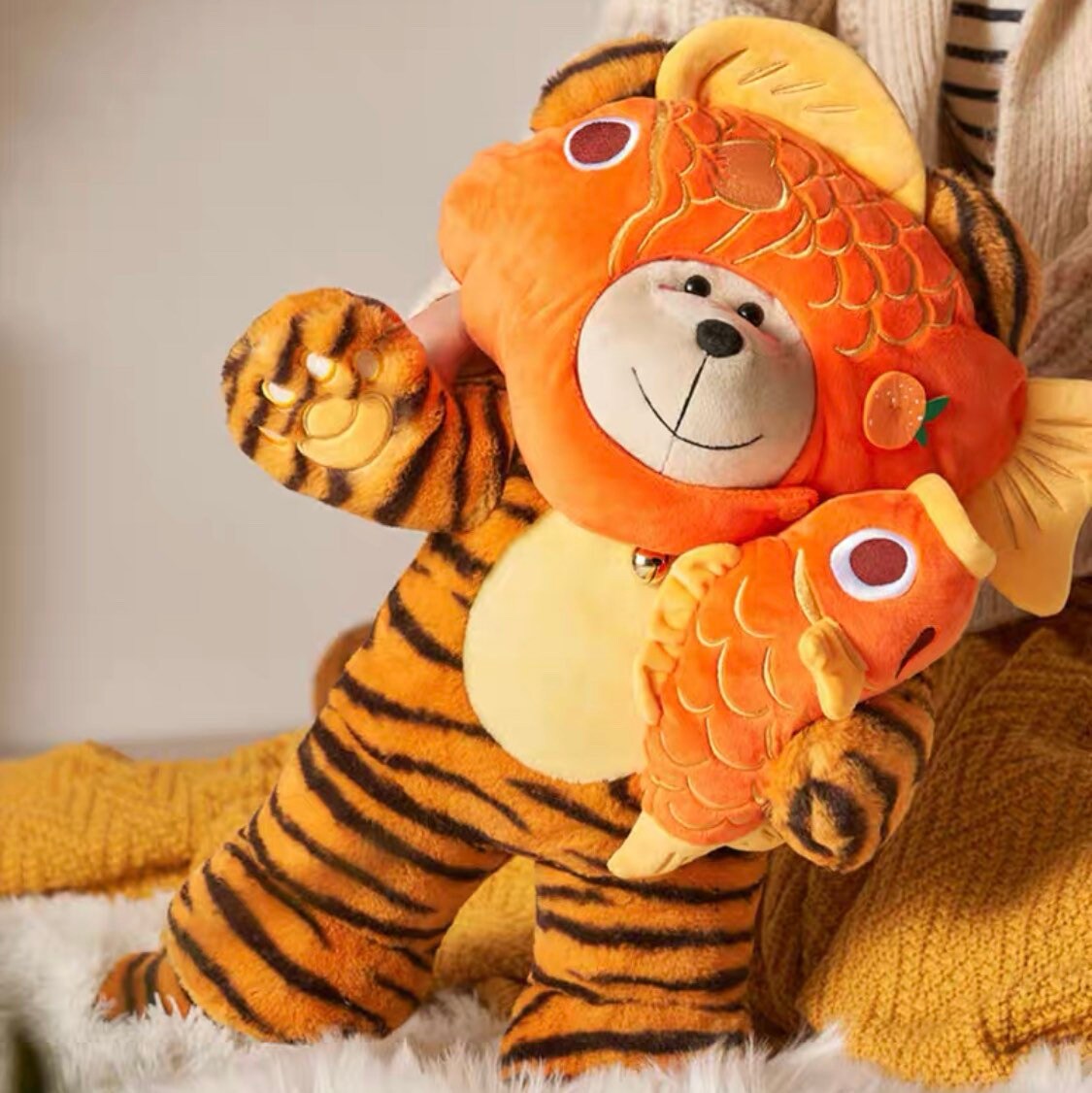 Starbucks China 2022 new year tiger with koi carp big bear