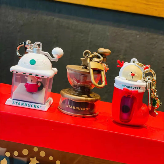 Starbucks China 2021 Christmas bear key chain