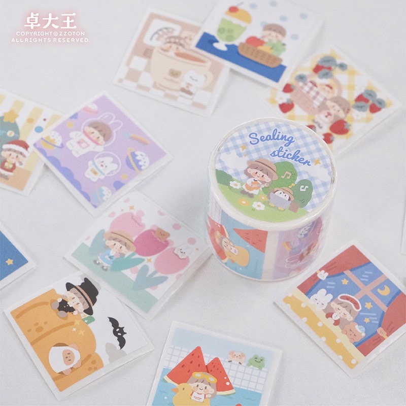 Molinta cute sealing sticker roll