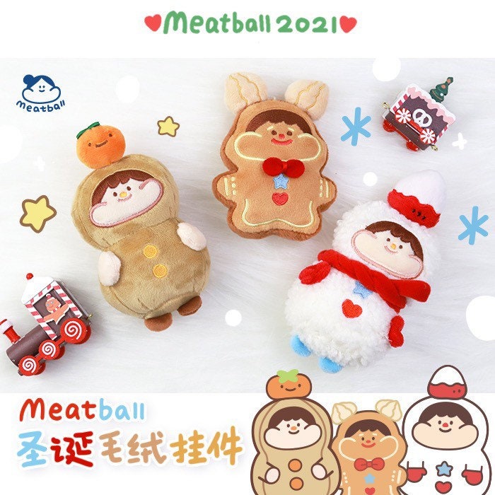 Meatball Christmas plush toys