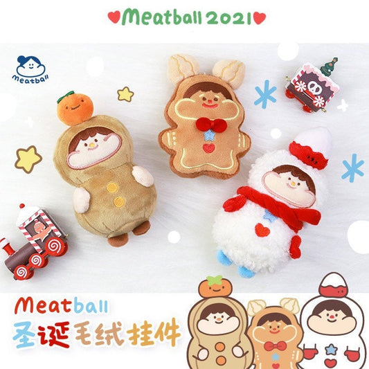 Meatball Christmas plush toys