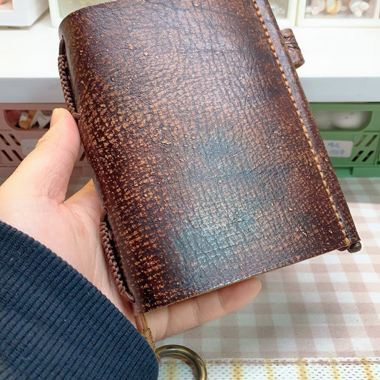 handmade vintage travelers notebook set（passport size）