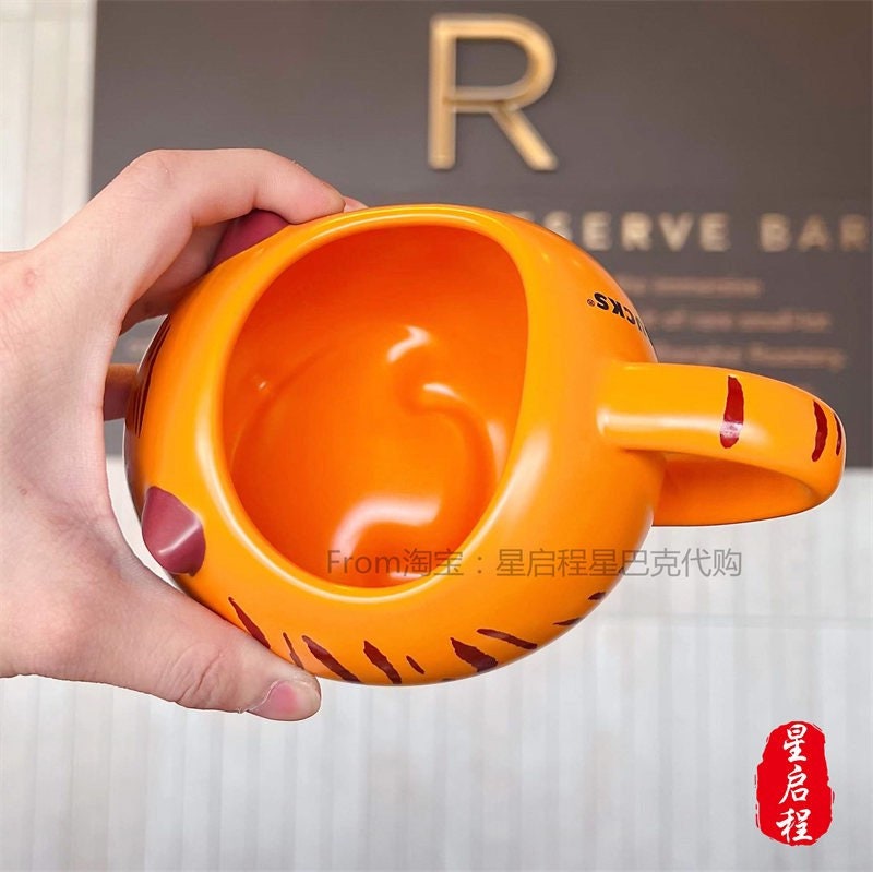 Starbucks China 414ml 2022 new year tiger series orange tiger ceramics mug
