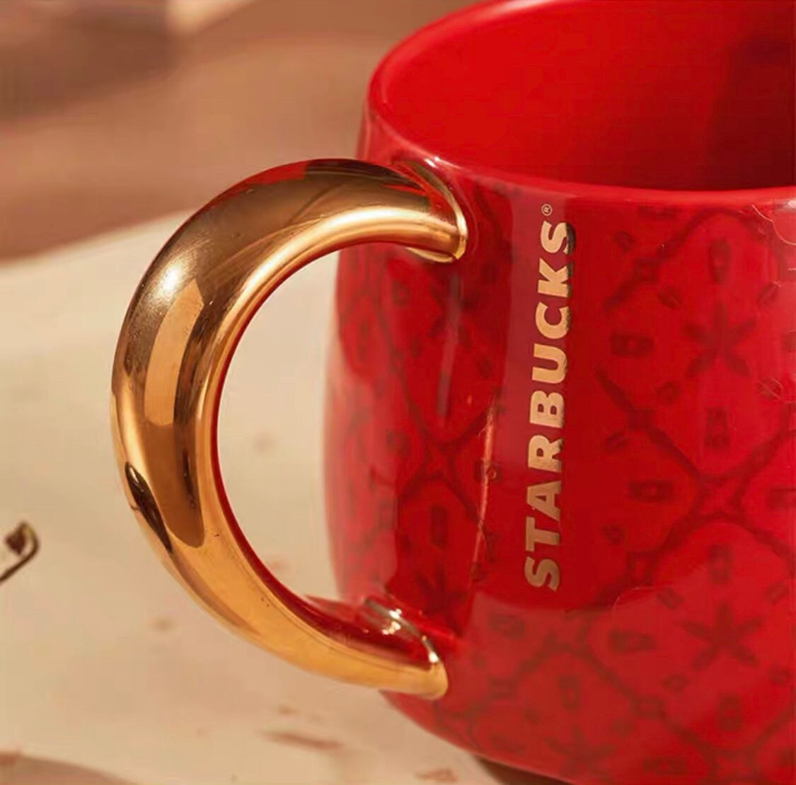 Starbucks China 355ml 2022 new year tiger series Chinese traditional red tiger ceramics mug