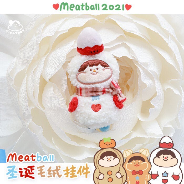 Meatball Christmas plush toys