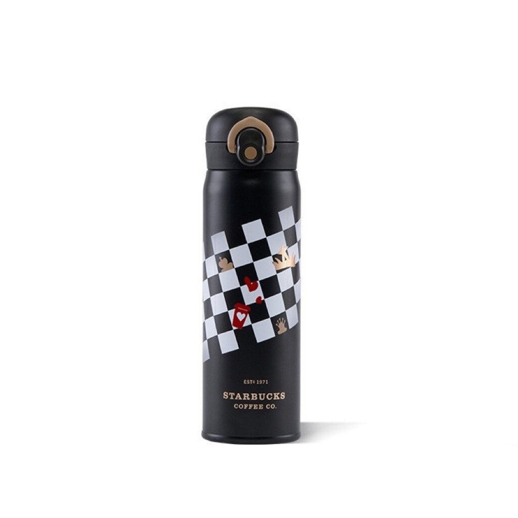 Starbucks × Thermos China 500ml Valentine‘s Day chess series white&black chess board vacuum cup