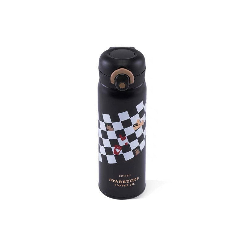 Starbucks × Thermos China 500ml Valentine‘s Day chess series white&black chess board vacuum cup