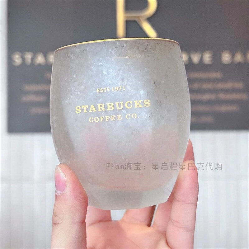 Starbucks China 350ml Valentine‘s Day chess series red&black chess board heart glass couple cup set