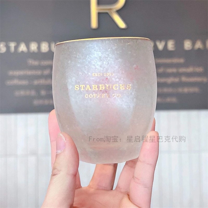 Starbucks China 350ml Valentine‘s Day chess series red&black chess board heart glass couple cup set