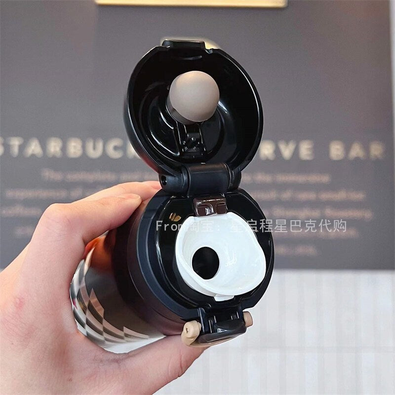 Starbucks × Thermos China 500ml Valentine‘s Day chess series white&black chess board vacuum cup