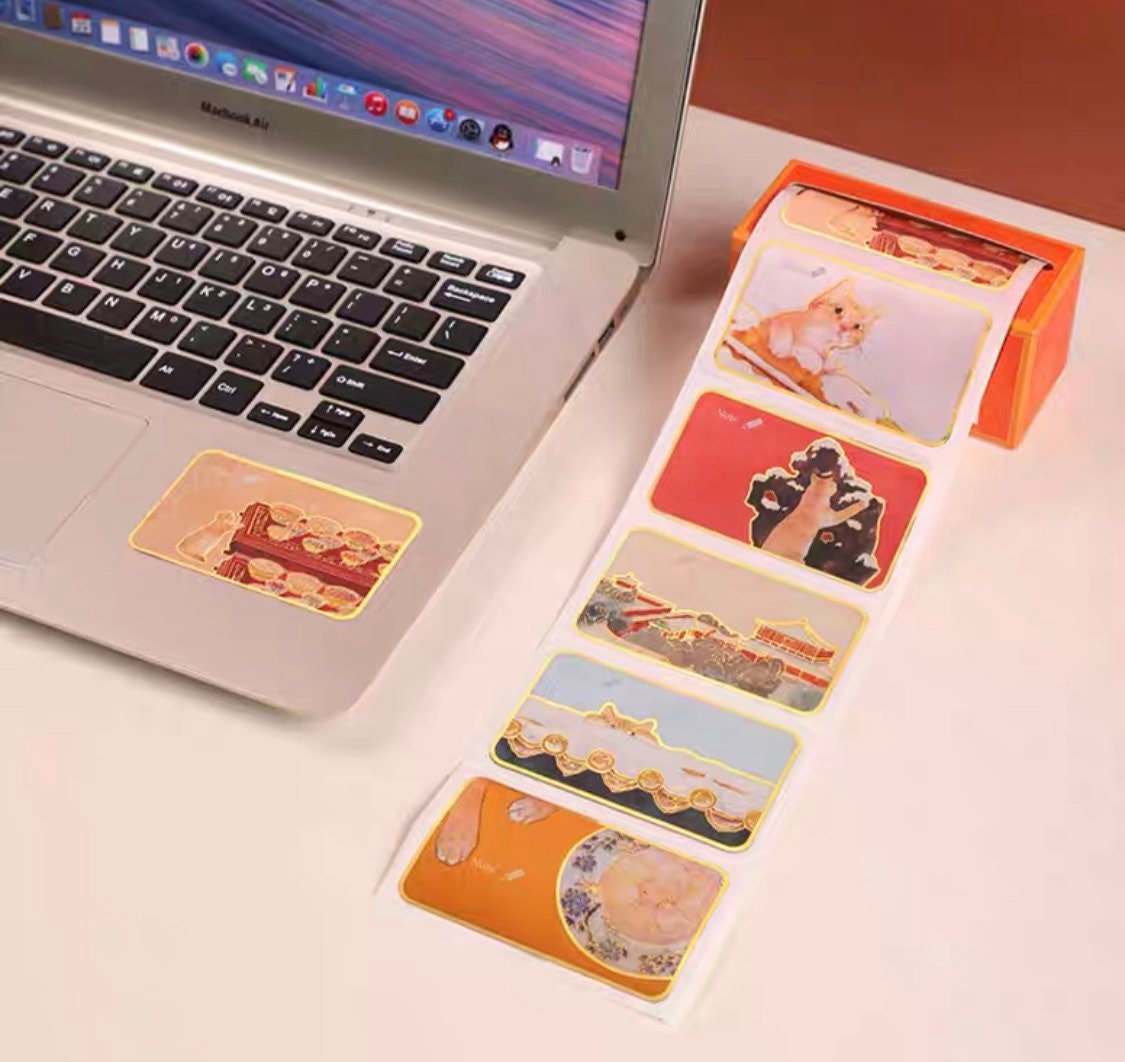 Beijing Forbidden city cat washi note paper roll