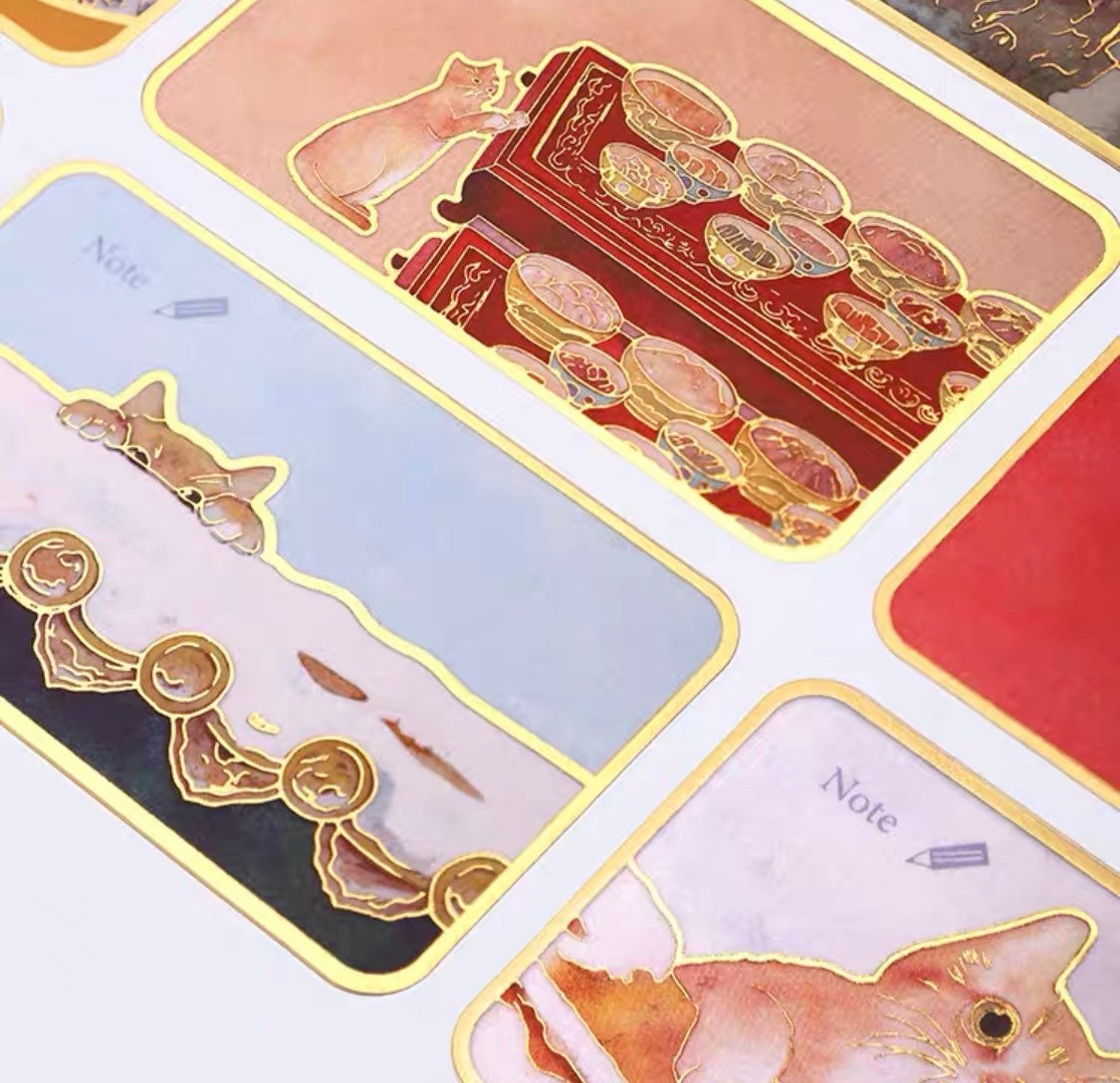 Beijing Forbidden city cat washi note paper roll