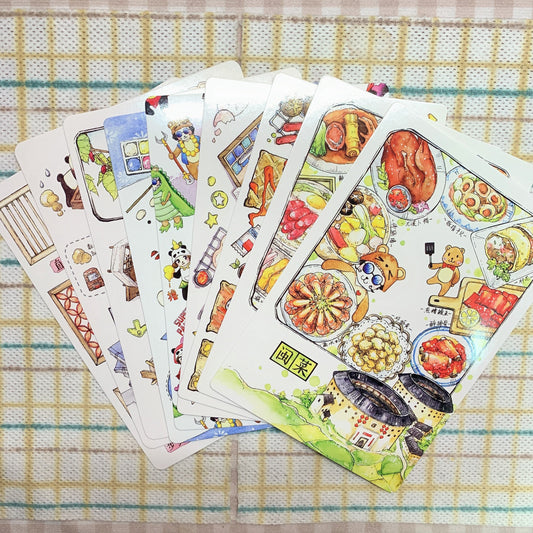 Ever&Ein‘s journey watercolor postcards set（illustration season 10）