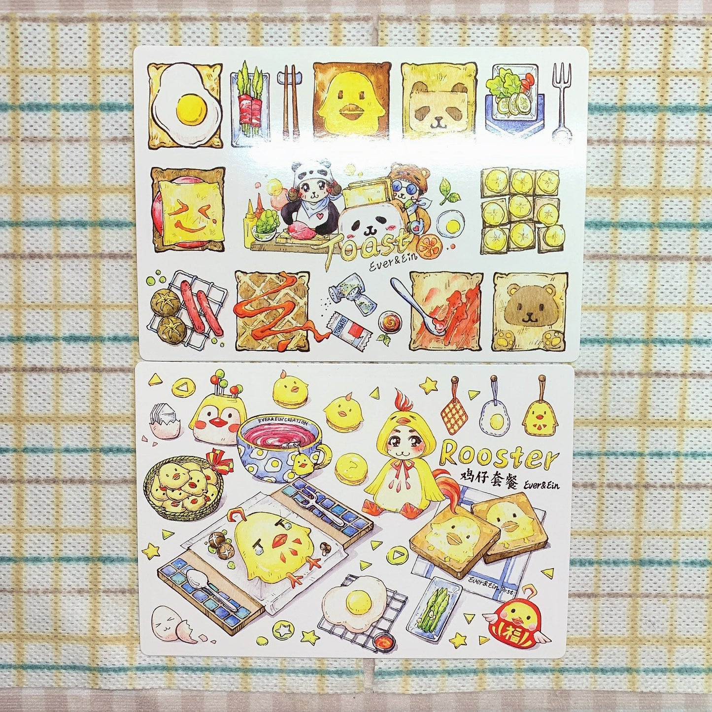 Ever&Ein‘s journey watercolor postcards set（illustration season 10）